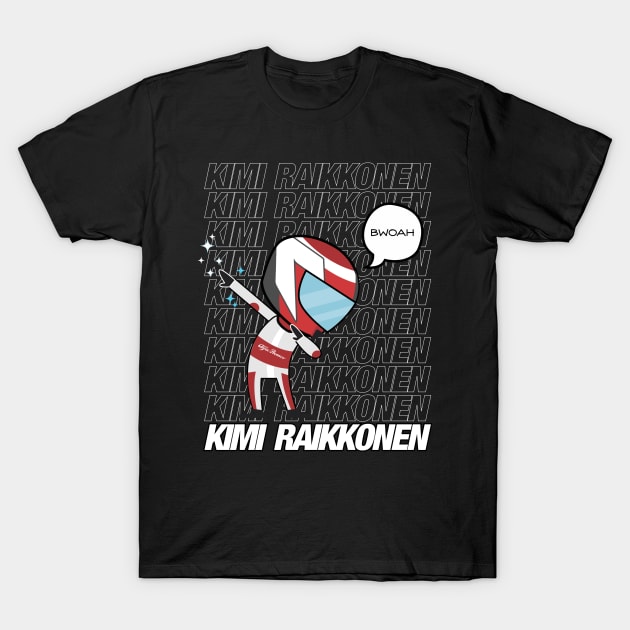 Kimi Raikkonen Dabbing T-Shirt by jaybeetee